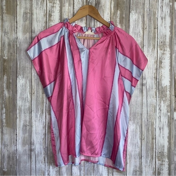 Entro Winnie Pink Waterfall Blouse - Picture 4 of 6